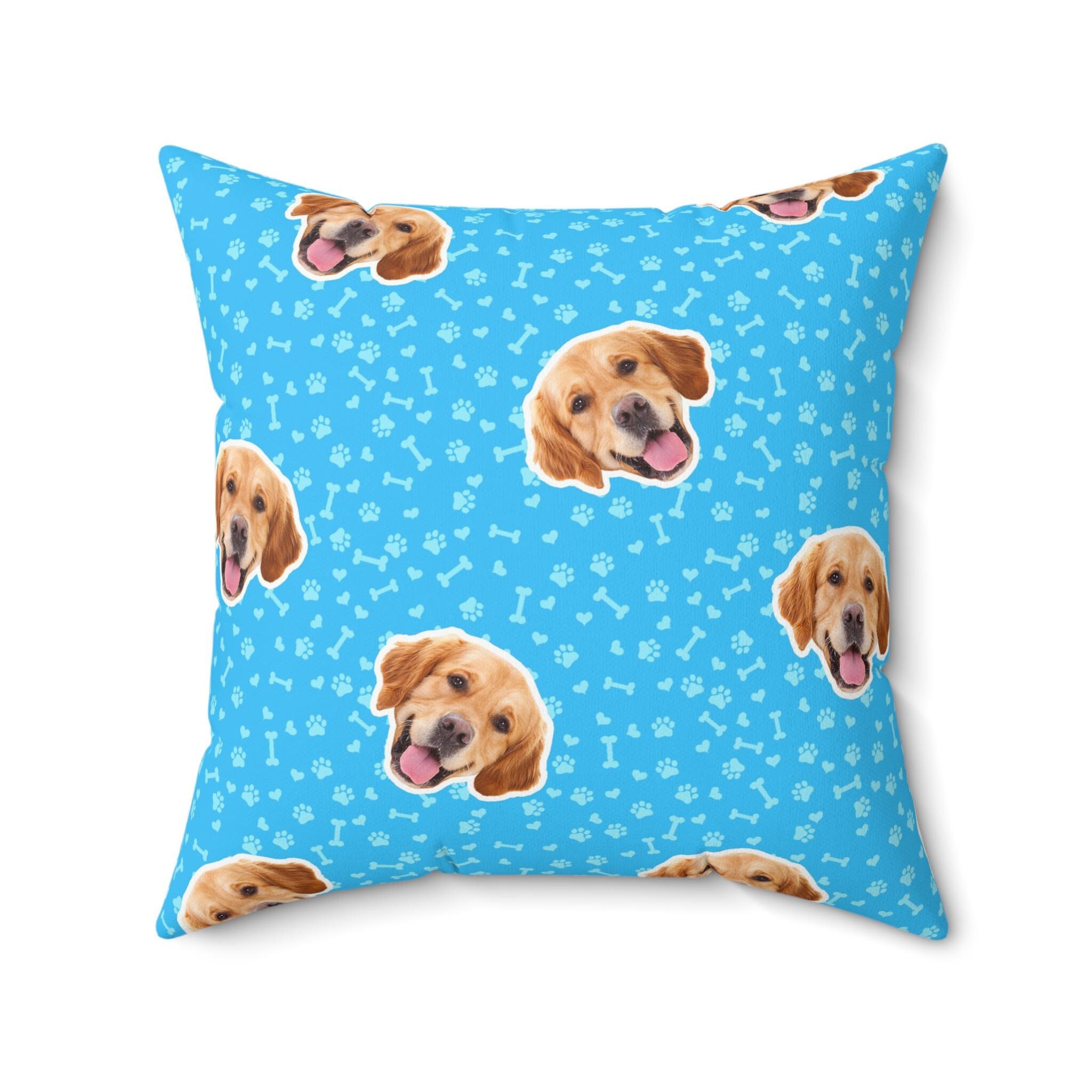 Cuscino Fotografico Personalizzato Con Faccia Di Gatto - Idea Regalo Originale, Misura Piccola 38x40 Cm