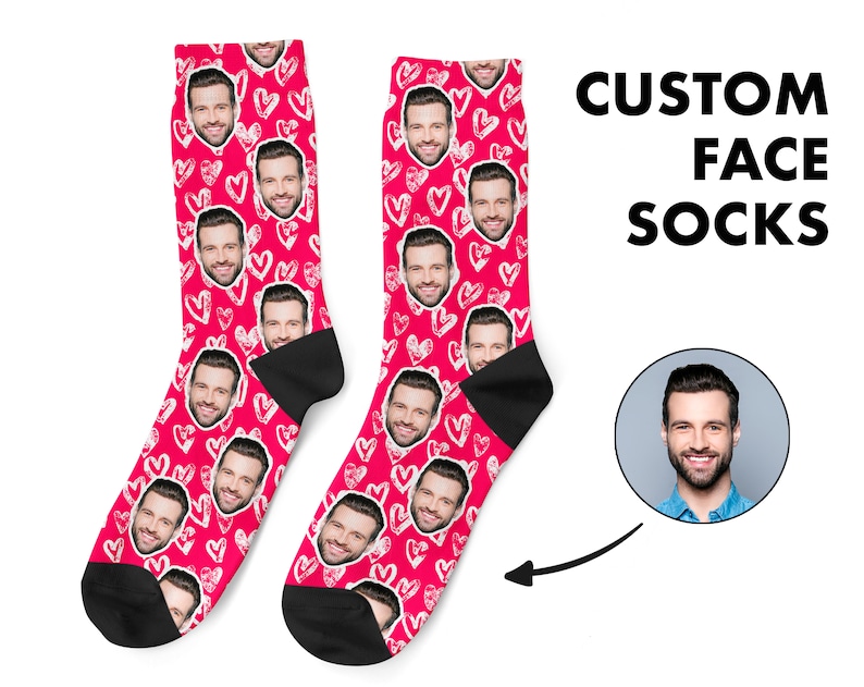 Custom Face Socks Photo Personalized Socks Faces on Socks - Etsy