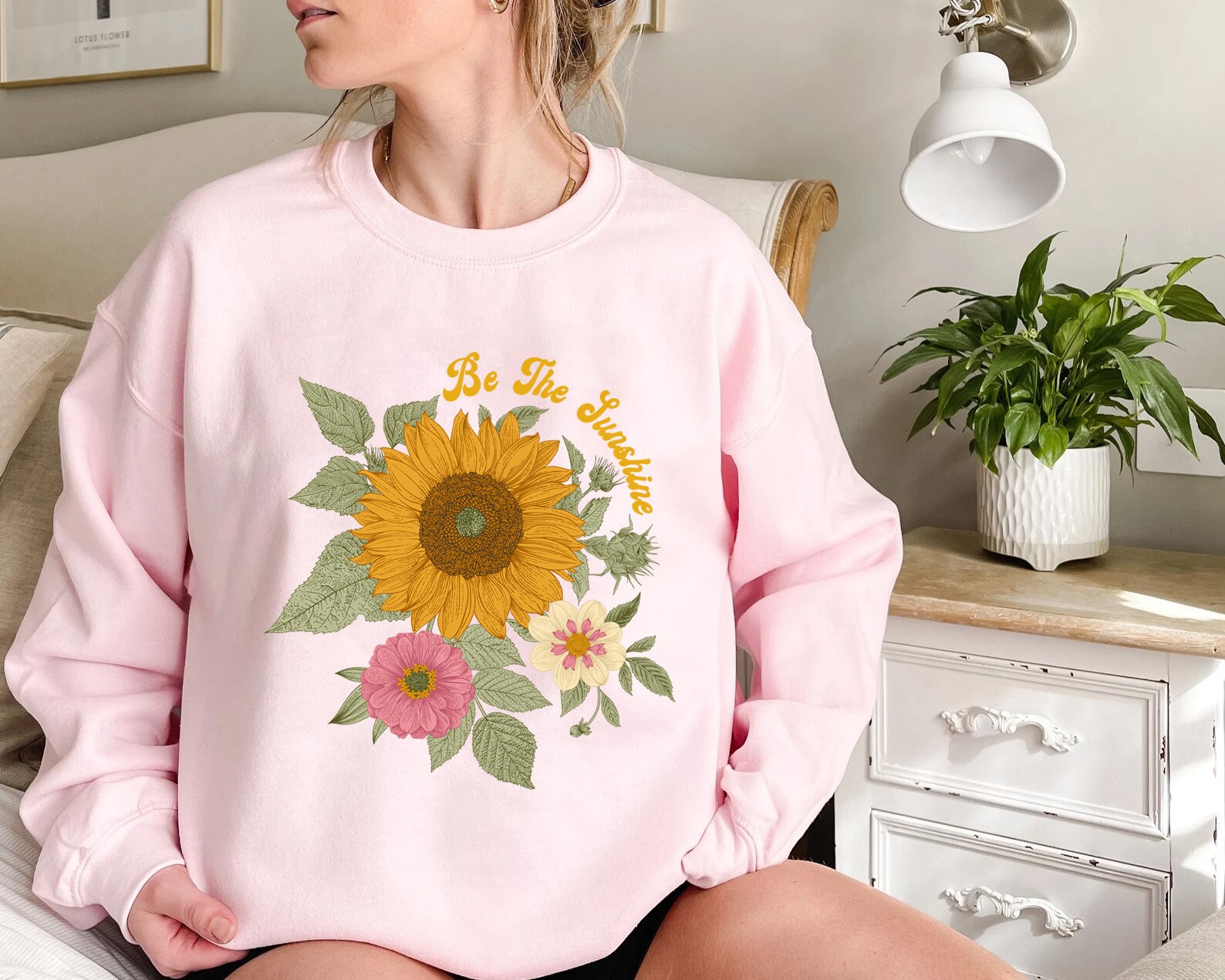 Sunflower Sunflower Shirt Floral Sweatshirt Flower Garden - Etsy