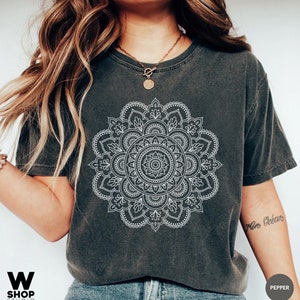 Mandala T-Shirt: Boho Comfort Colors Oversized Shirt