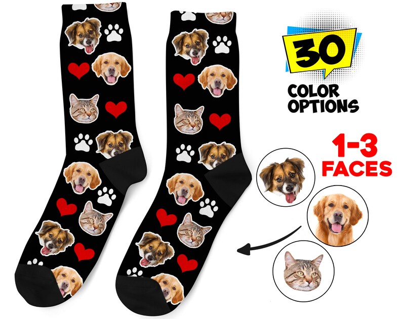 59 Best Images Custom Pet Socks Nz : Custom Dog Photo Socks - Custom Pet Socks | Zazzle.com