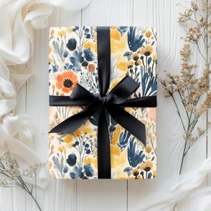Bohemian wrapping paper used for birthday gifts