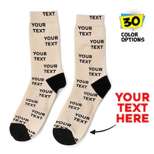 Text On Socks, Text Socks For Men Women, Sayings On Socks, Your Text Here, Custom Text Socks, Customized Socks, Personalized Words Here
