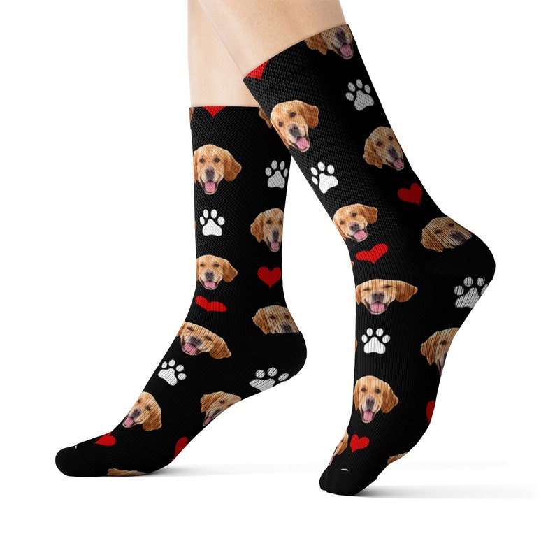 Custom Dog Socks Personalized Pet Photo Socks Customized Etsy