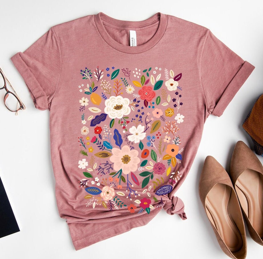 Wildflower Tshirt Wild Flowers Shirt Floral Tshirt Flower - Etsy