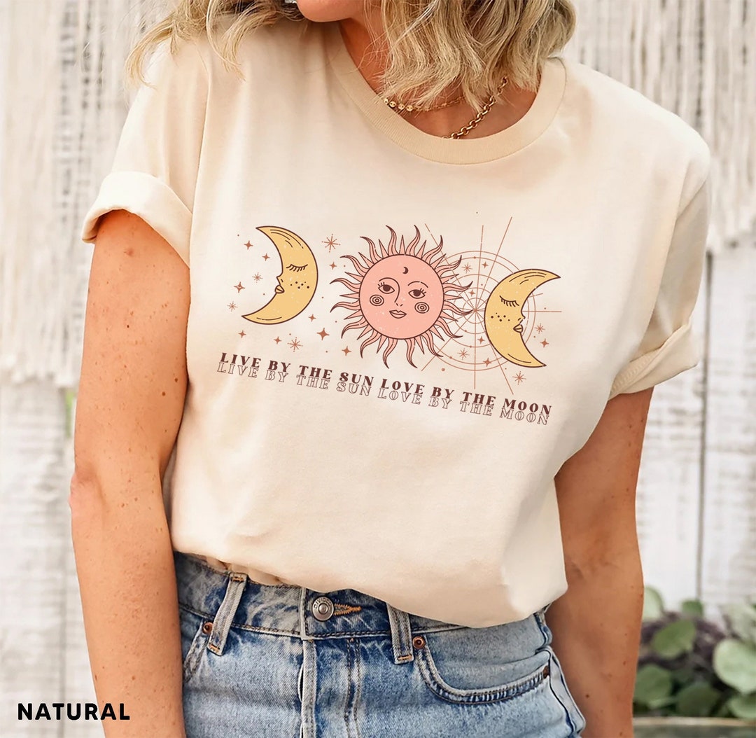 Mystic Moon and Sun Shirt, Mystical Moon Phase Shirt, Moon Phase T