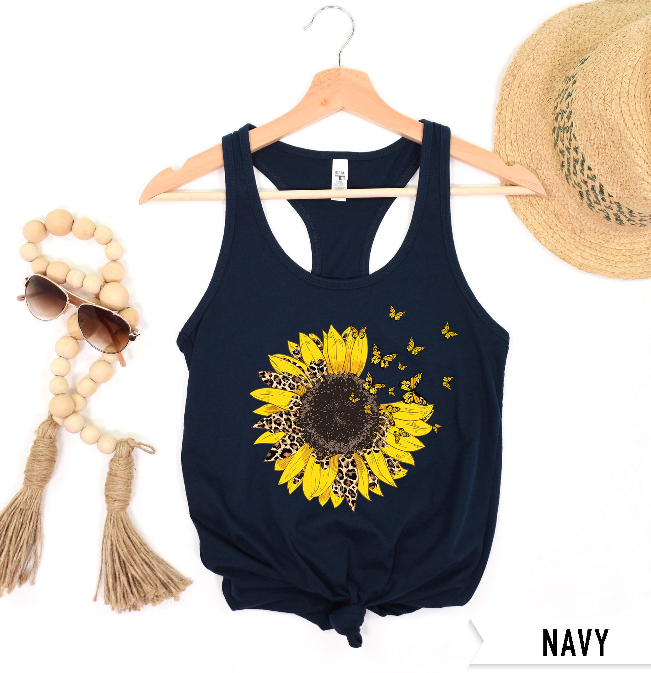 Sunflower Tank Top Sunflower Tank Tops for Women Plus Size Etsy