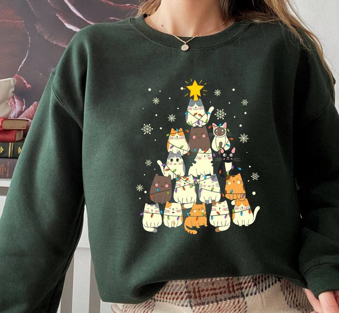 Merry catmas sweatshirt Clearance