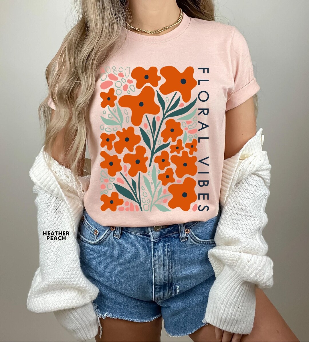 Springfield Maglietta Donna Wild Flowers | T-Shirt Maniche Corte In Cotone, Girocollo, Stampata, Casual