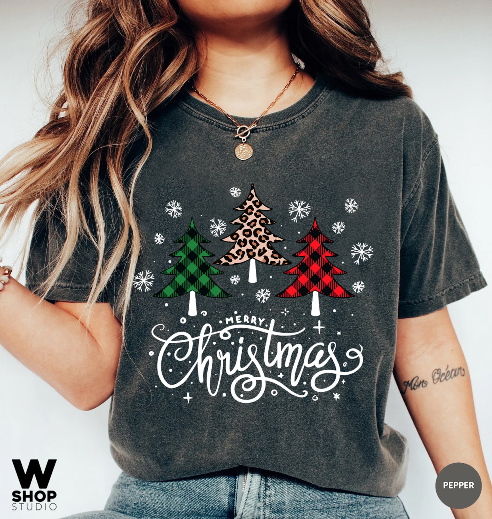 Ladies Merry Christmas Shirt Women Christmas Shirt Cute Etsy