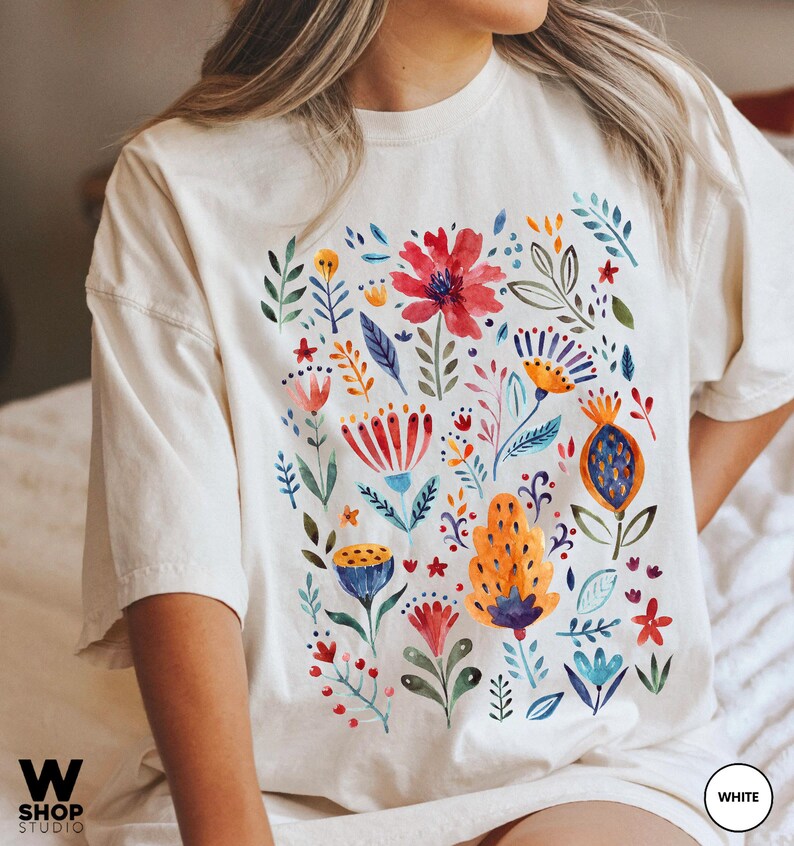 Wildflower Tshirt, Comfort Colors Shirt, Floral Tshirt, Flower Shirt ...