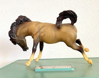 Vintage Breyer Bucking Horse, Brown/Grey w/ Black Mane, Good Collectible Condition - Minor Scratches, Breyer Moulding Co
