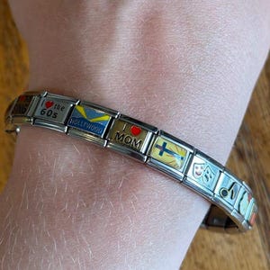 Vintage Italian Charm Bracelet by Uberry, 90s-2000s Charms, 21 