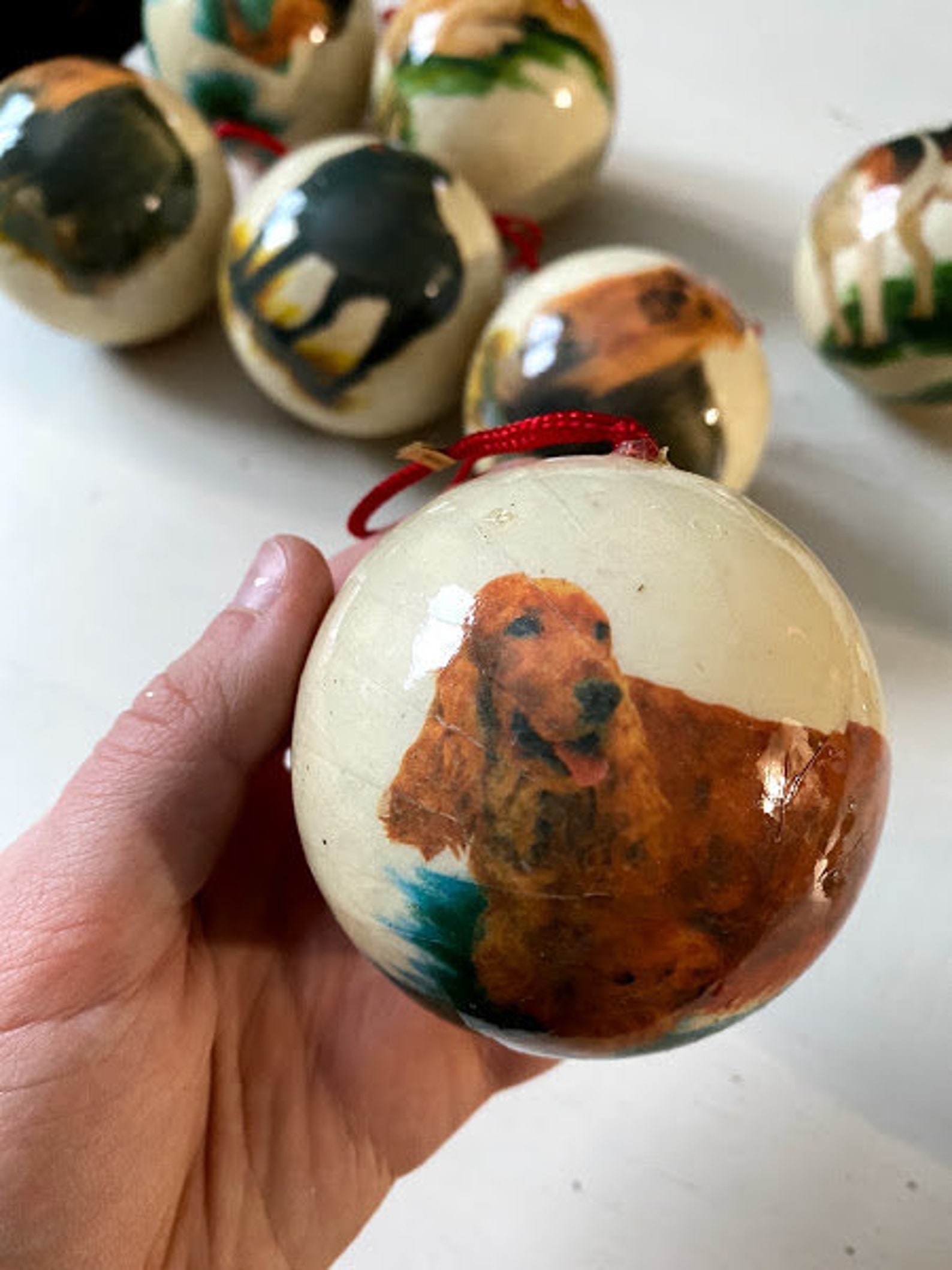 Vintage Dog Ornaments Lot of 11 Beagle Black Lab Cocker Etsy