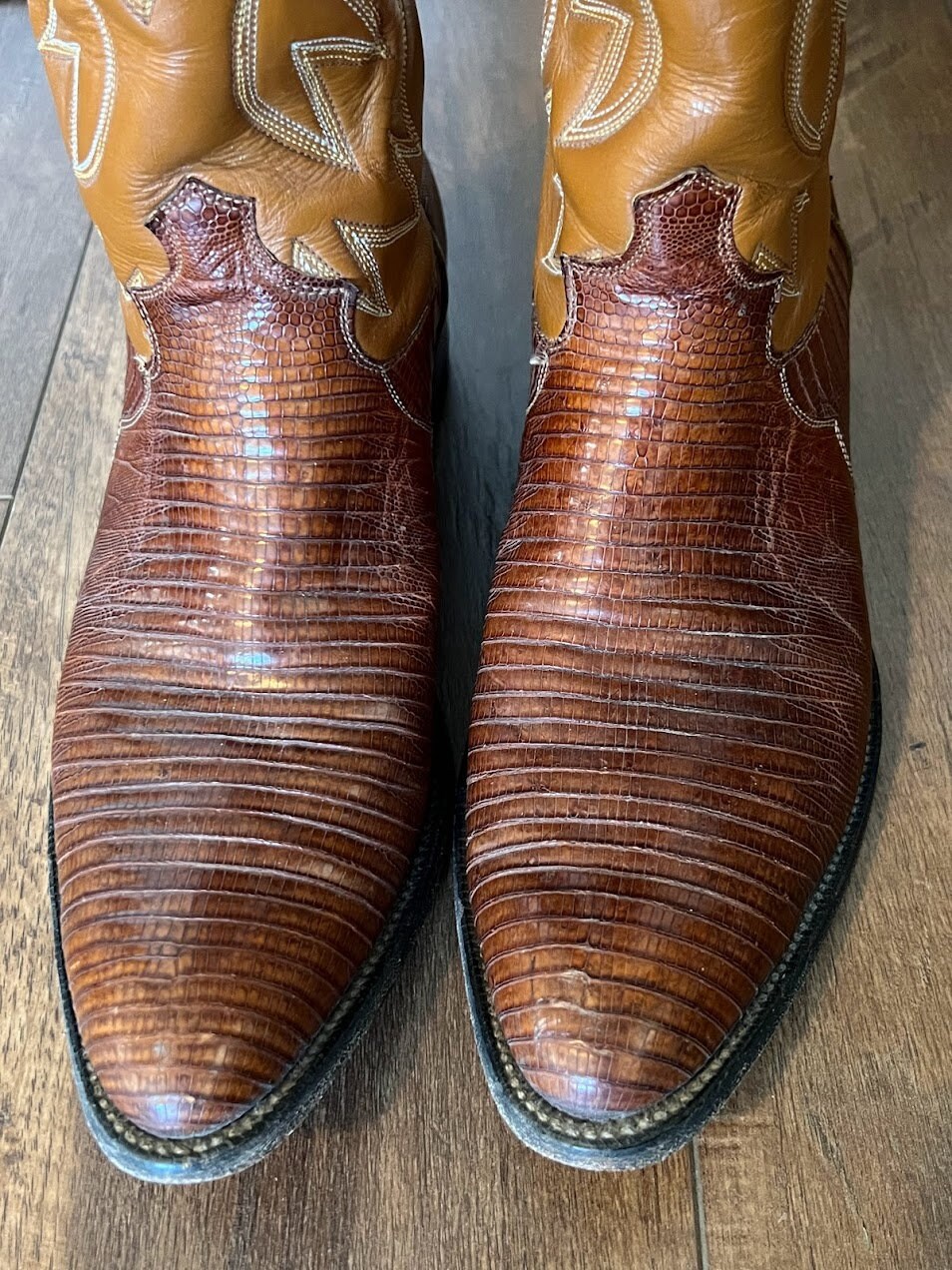 Paire De Bottes De Cowboy En Cuir Noir En Peau De Serpent Isolées Sur Fond Transparent | PSD Premium