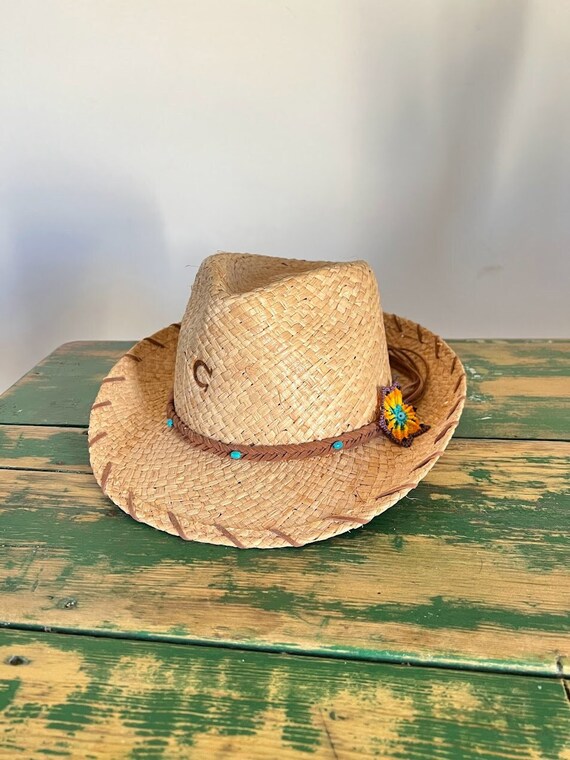 Charlie 1 Horse Straw Cowboy Hat for Women Size M, Le… Gem