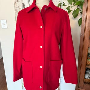 Collarless Wool Coat - Etsy