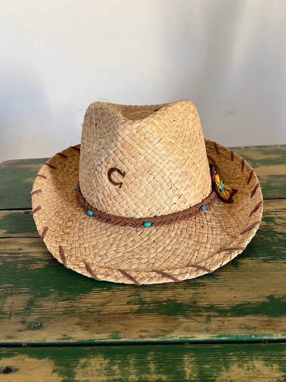 Charlie 1 Horse Straw Cowboy Hat for Women Size M, Le… Gem