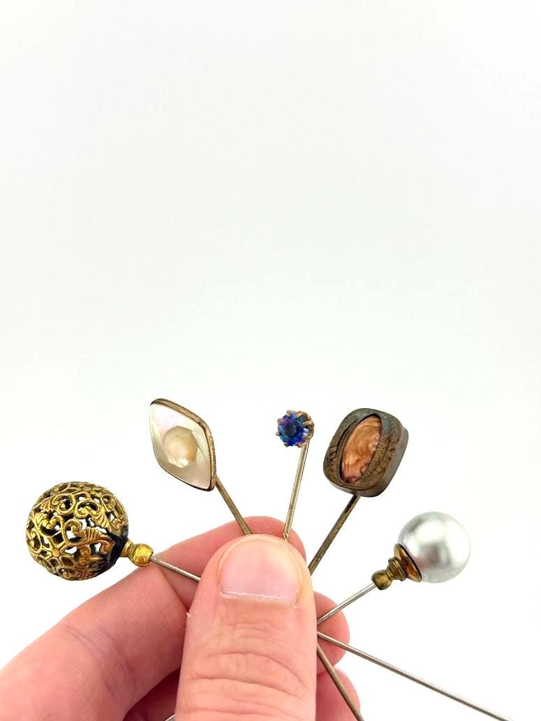 Antique Victorian Pearl Stick Pin - Etsy