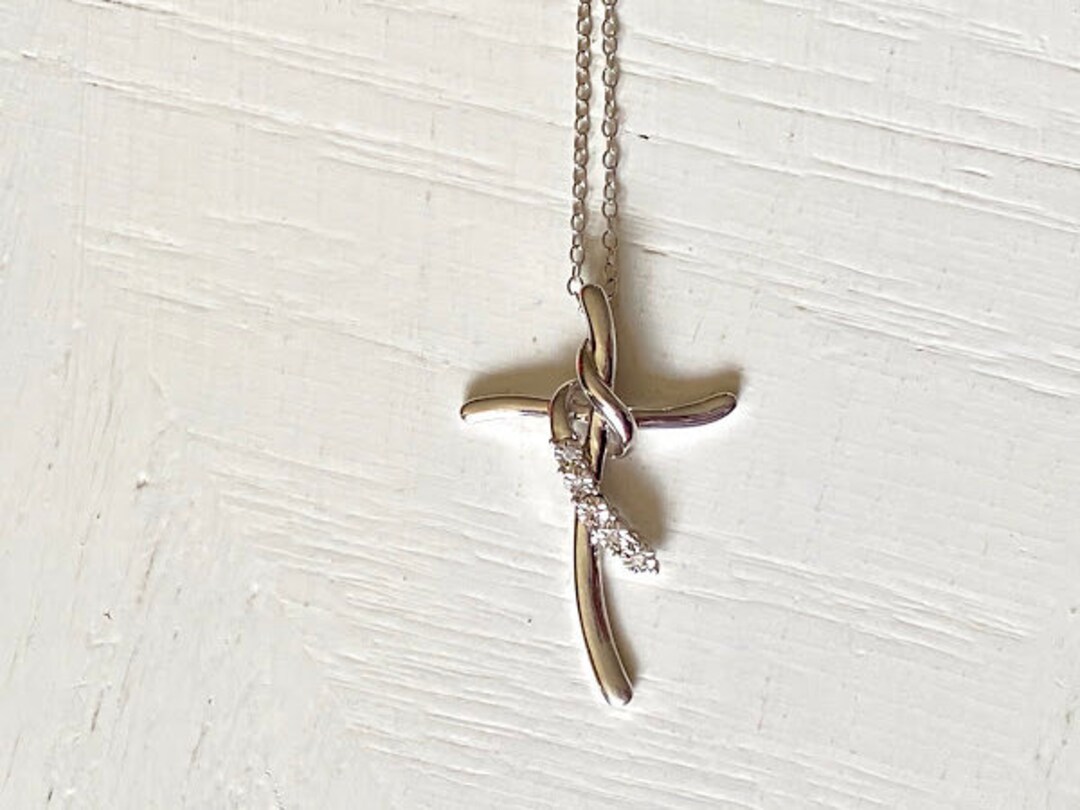 collier croix argent