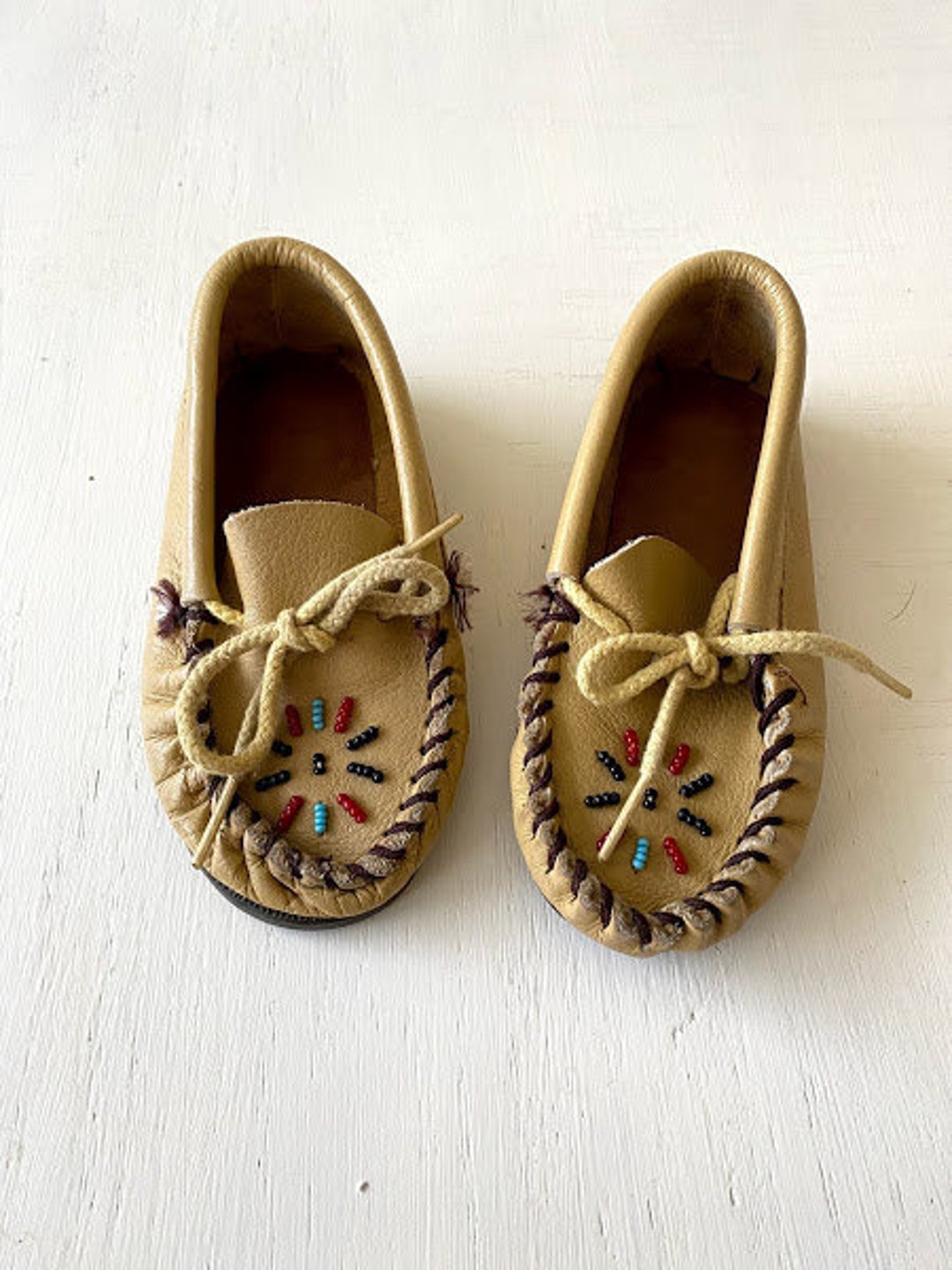 Moccasins for Toddler/little Kid Size 9 Buck Skin Etsy