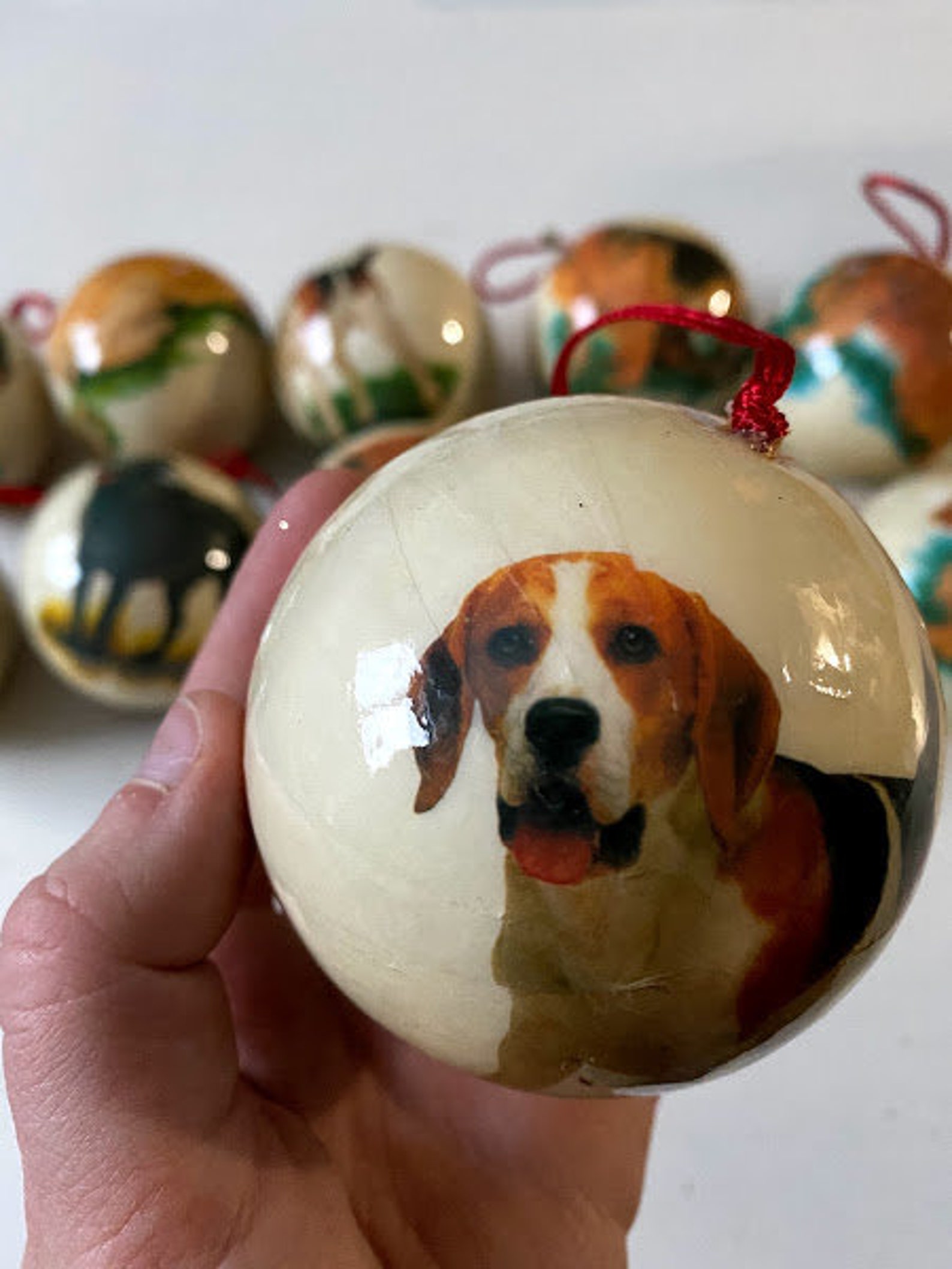 Vintage Dog Ornaments Lot of 11 Beagle Black Lab Cocker Etsy