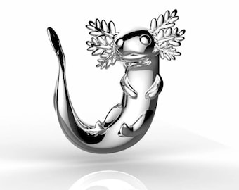 Colgante Axolotl  plata