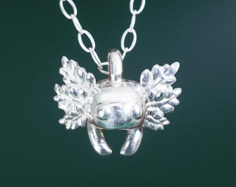 Axolotl Pendant Silver