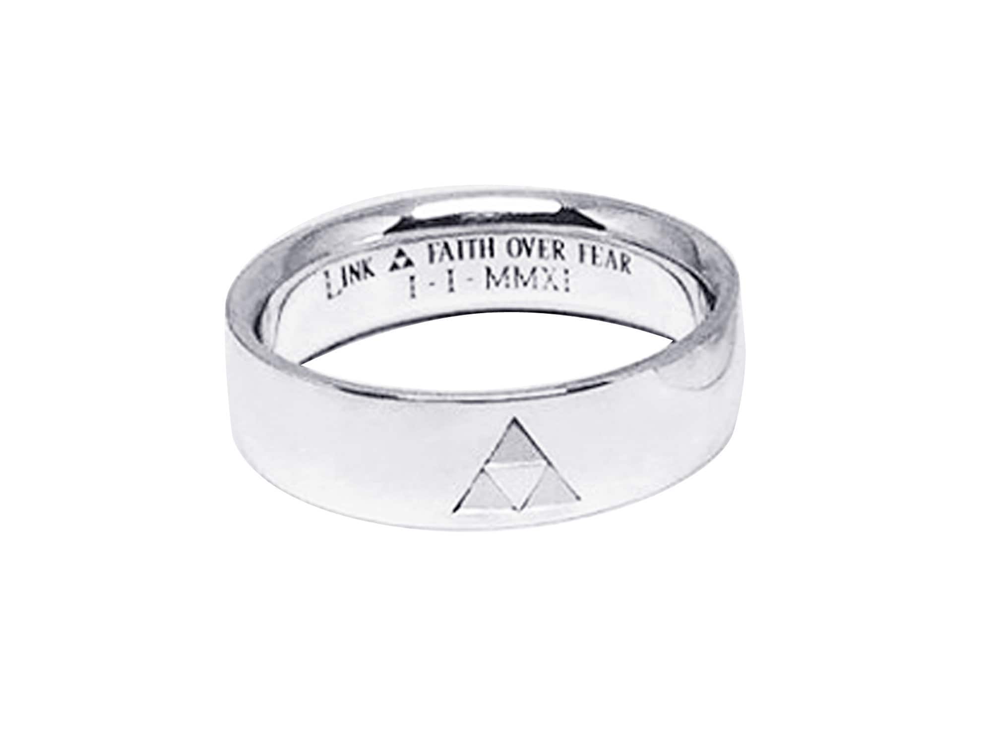 Legend of Zelda Triforce Wedding Band, Triforce Sterling, Zelda Ring - Etsy