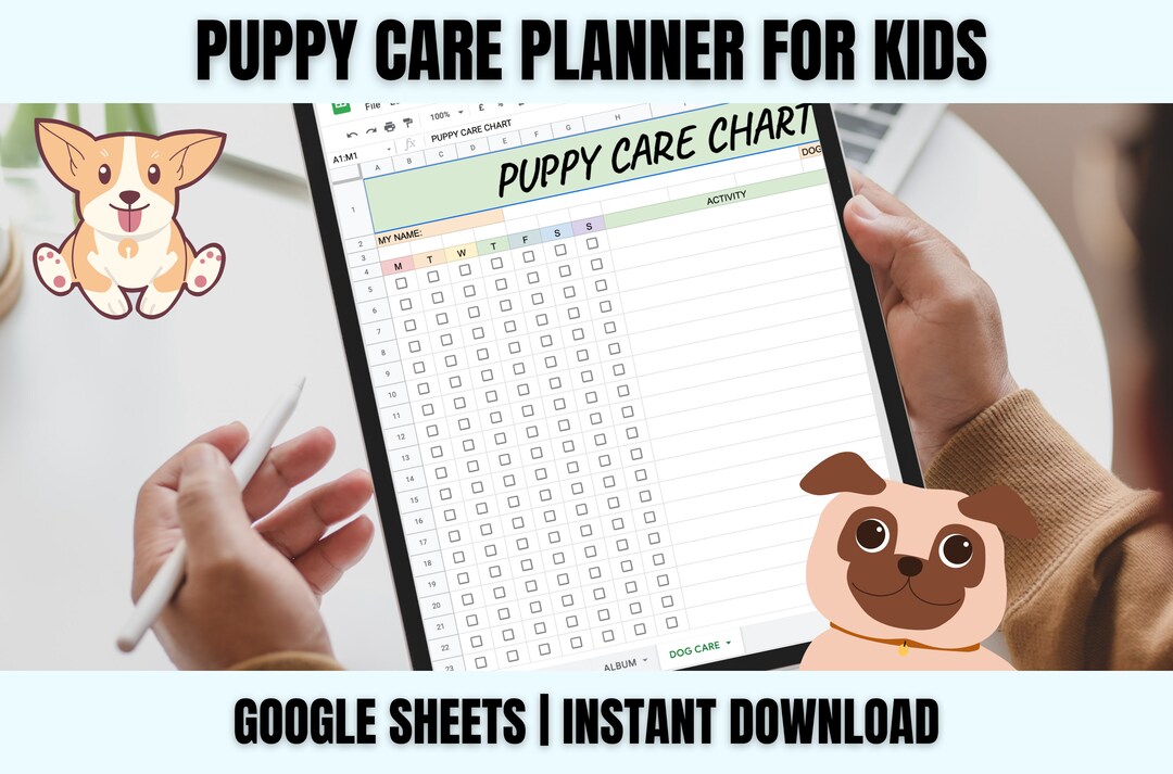 Pet Care Planner Pet Care Chart for Kids Pet Care Sheet - Etsy