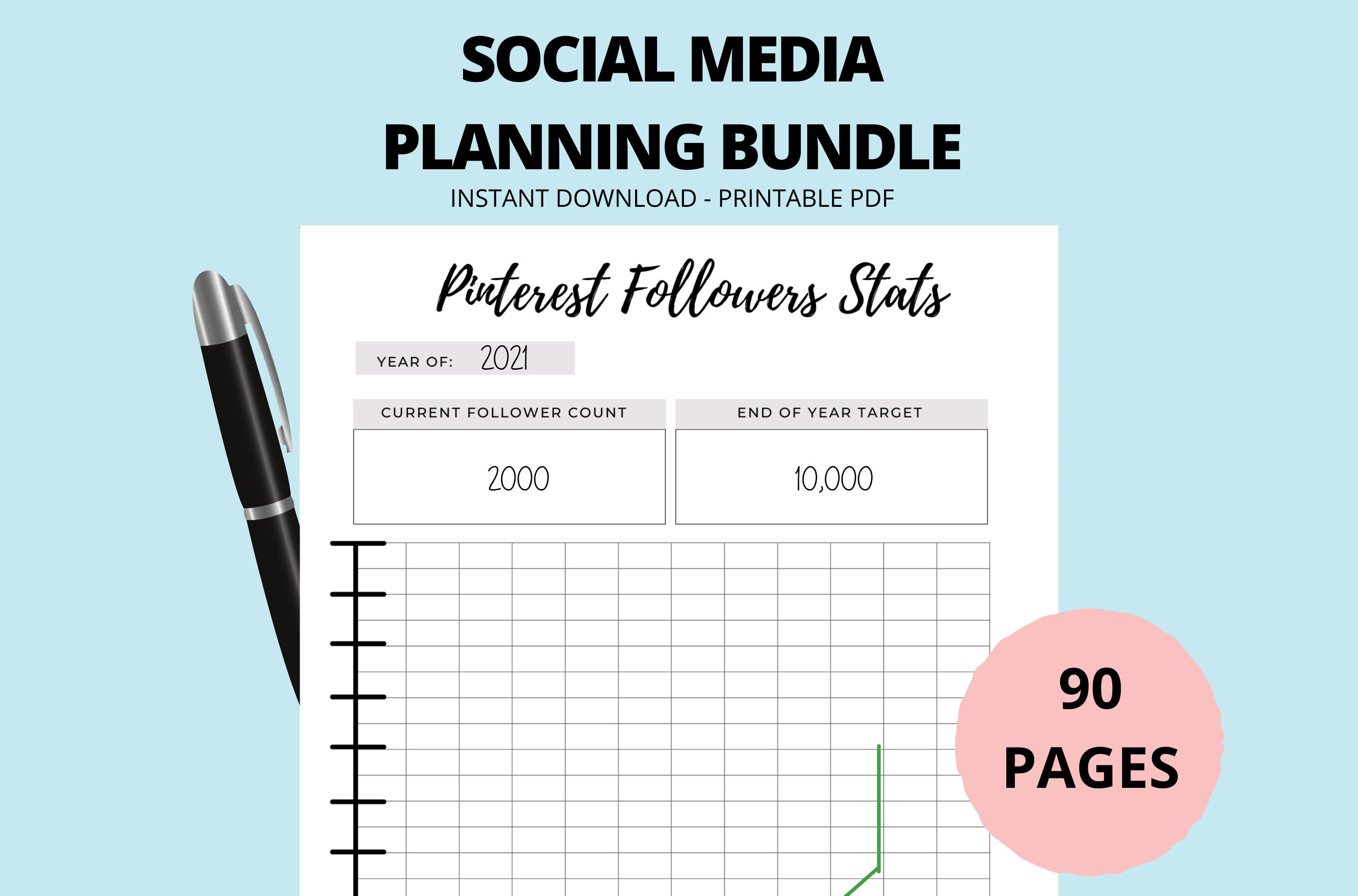 2024 Social Media Content Calendar, 2024 Content Planner, 2024 Social
