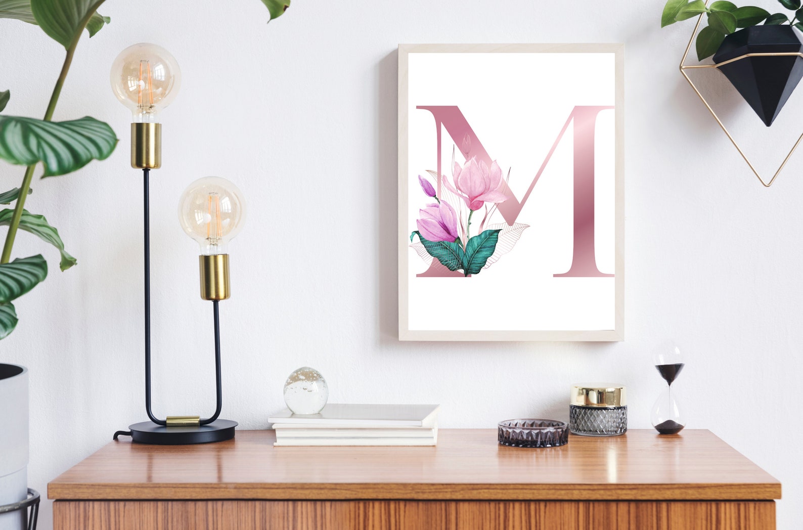 Letter M Wall Decor Letter M Print Letter M Poster Letter M Etsy