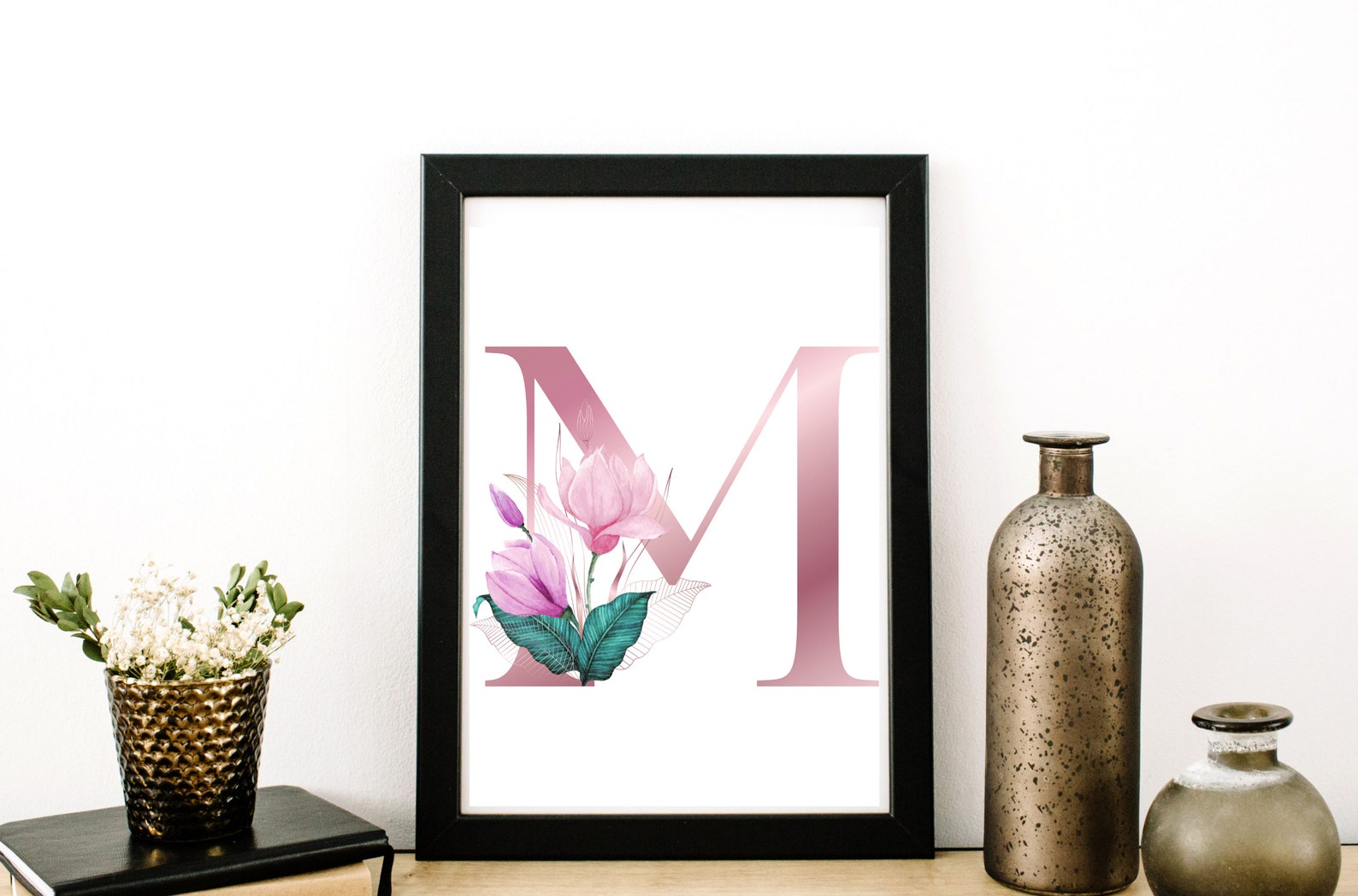 Letter M Wall Decor Letter M Print Letter M Poster Letter M Etsy