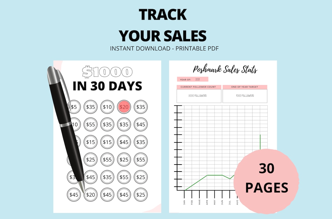 Poshmark Templates Poshmark Planner Poshmark Bundle - Etsy