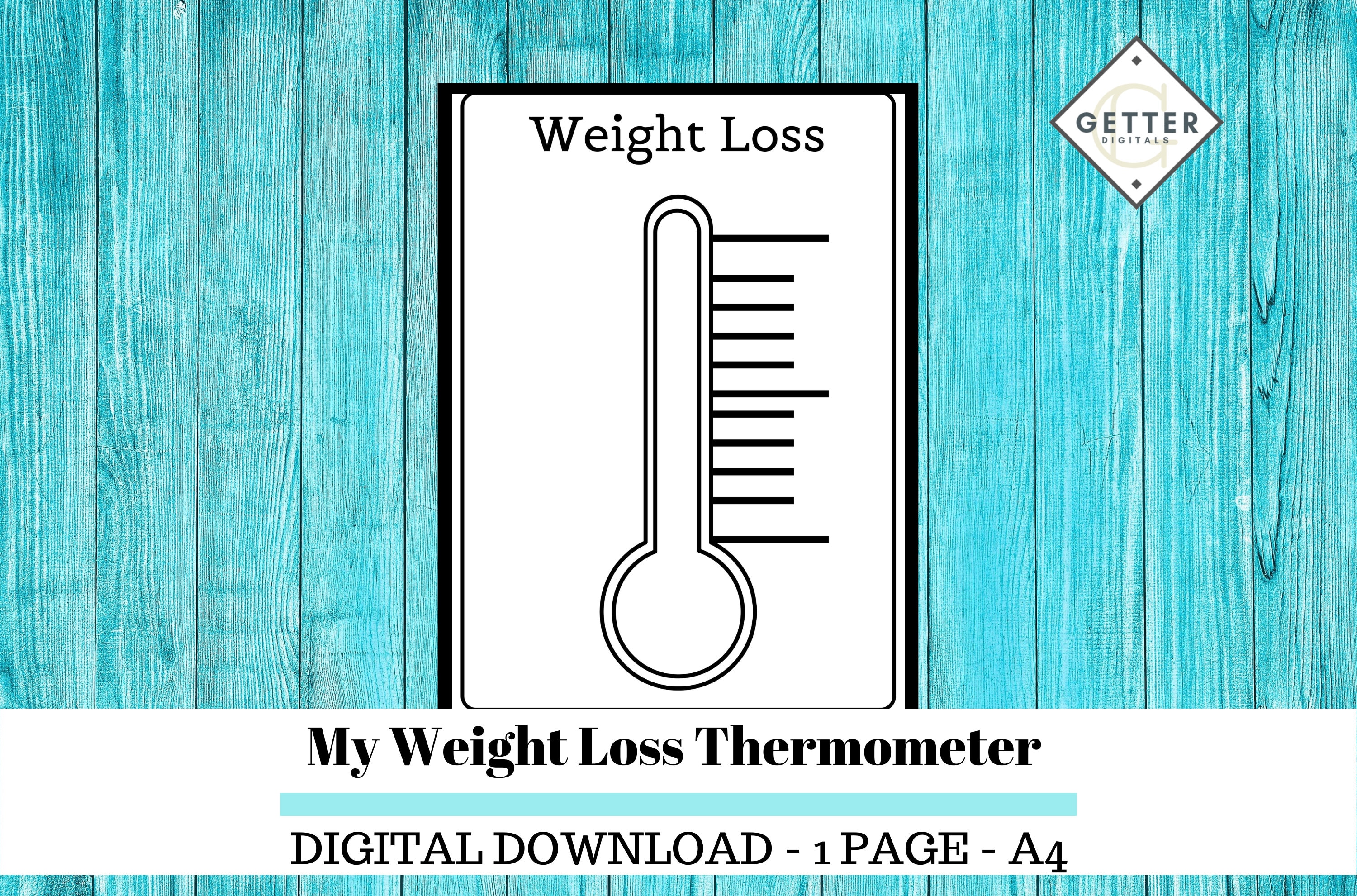 Weight Loss Thermometer 2021 Fitness journal Bullet Journal | Etsy