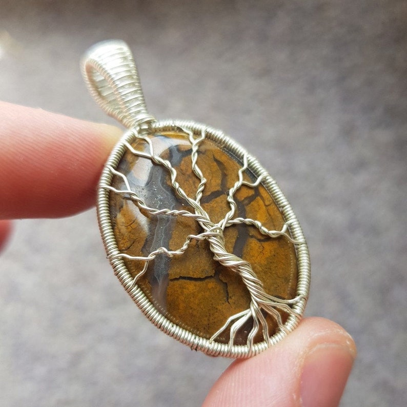 BOULDER OPAL Tree Of Life Pendant