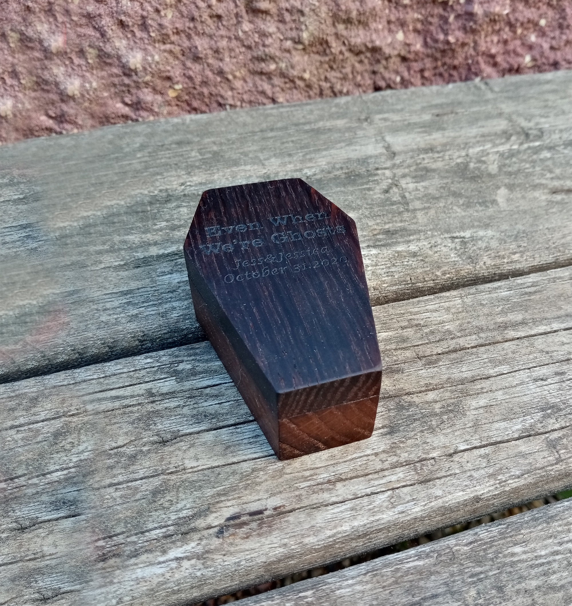 Dark Coffin Ring Box Wooden Coffin Ring Box Wedding Coffin Etsy
