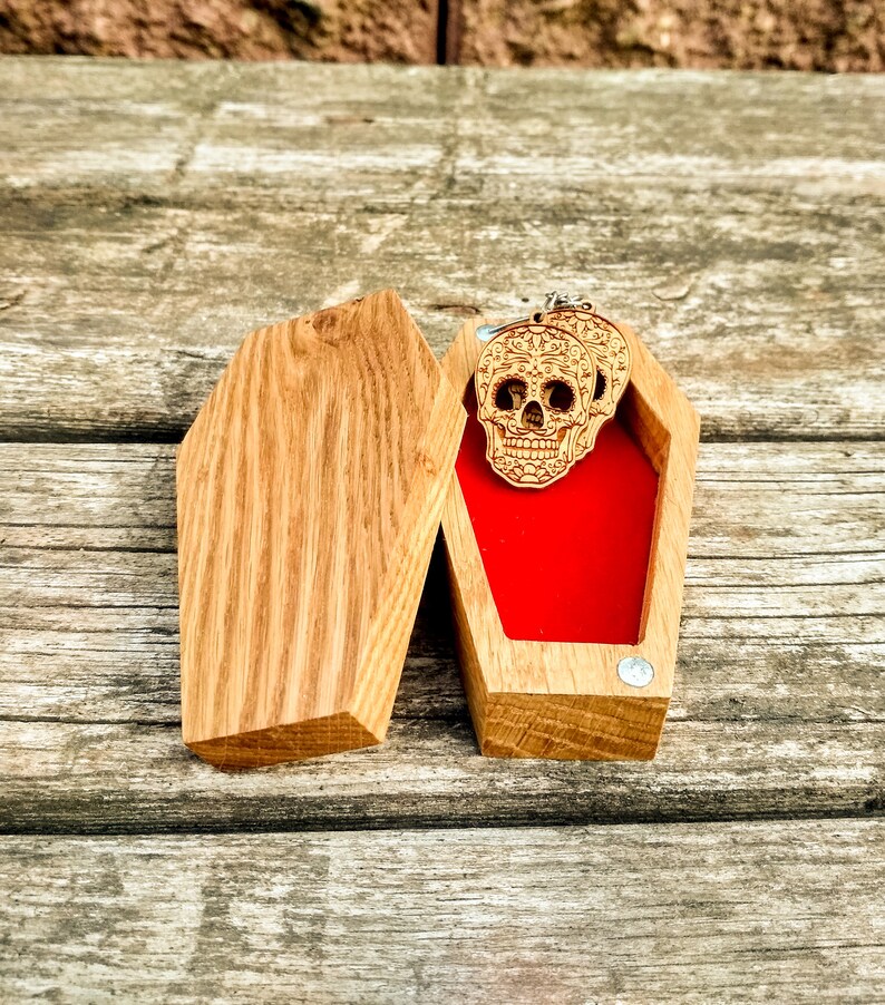Custom Coffin Ring Box Wooden Coffin Ring Box Proposal Etsy