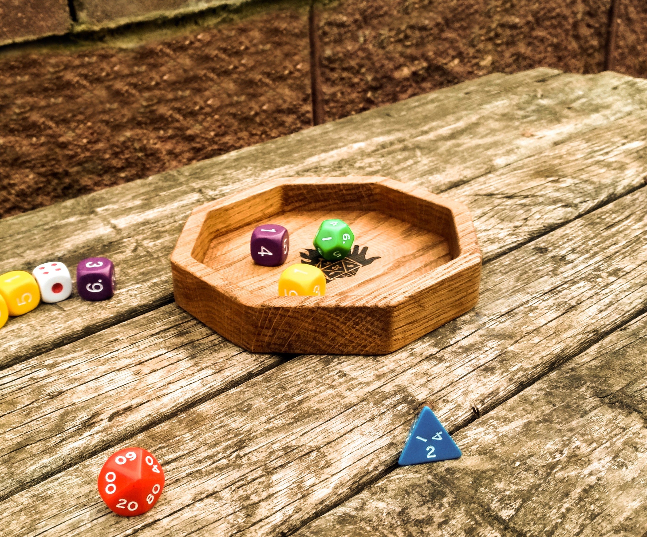 Octagonal Dice Tray Custom Dice Tray For RPG Handmade Etsy