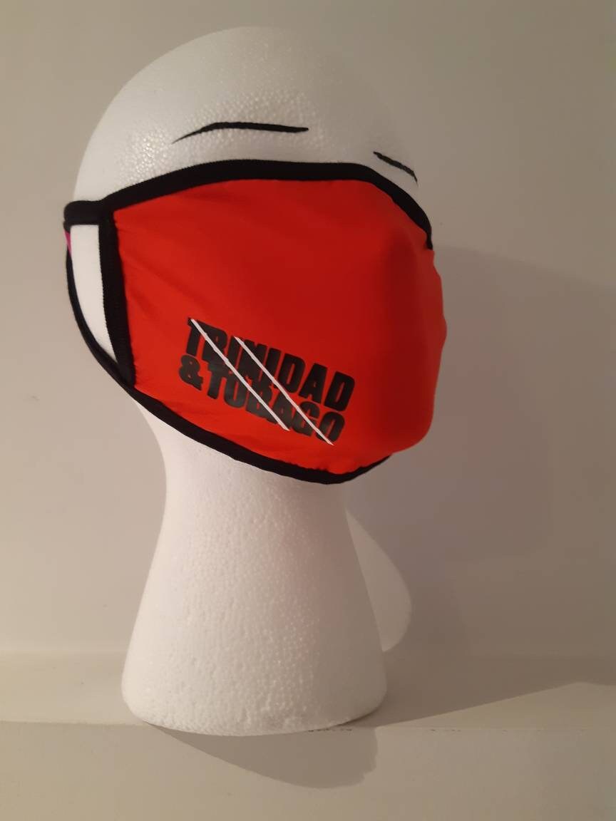 Trinidad & Tobago face Mask Trinidad and Tobago patrotic Etsy