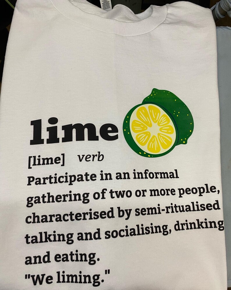Trini Slang Lime, Gift for Trinidadians, Caribbean Gift, West Indian