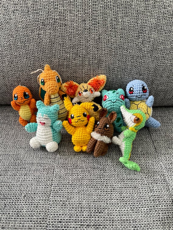 Pokemon Inspired Crochet Keychain Amigurumi 