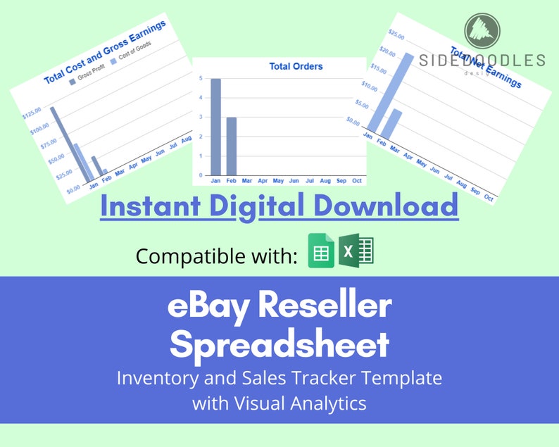 Ebay Inventory and Sales Tracker With Visual Analytics Etsy