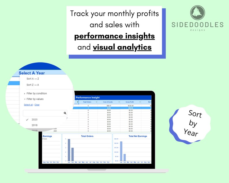 Ebay Inventory and Sales Tracker With Visual Analytics Etsy