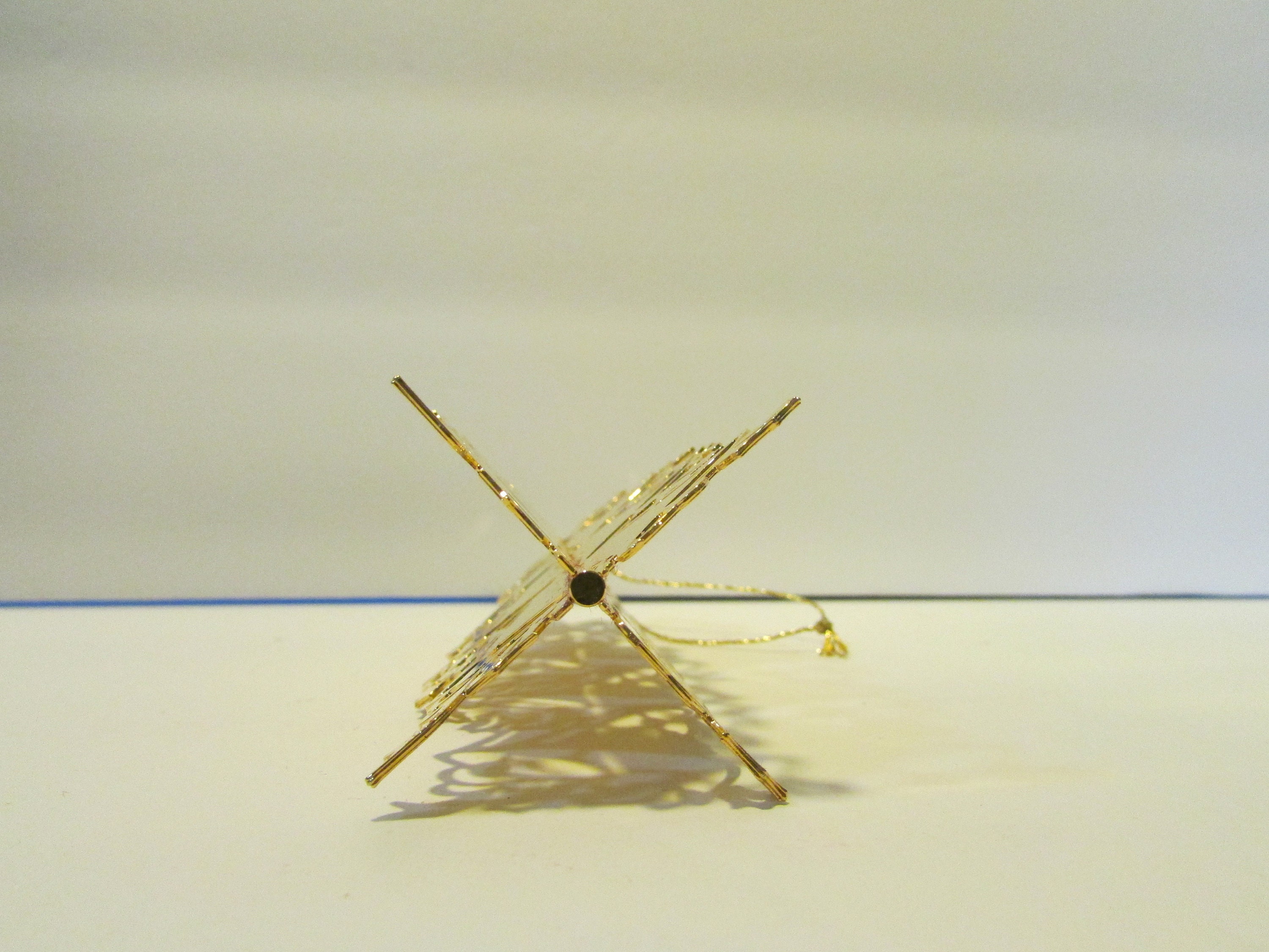 Vintage Danbury Mint Gold Christmas Ornament 1982 Bell Tree