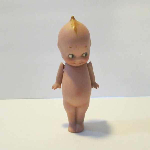 vintage bisque Kewpie doll light blue wings, jointed arms XVII made in Germany