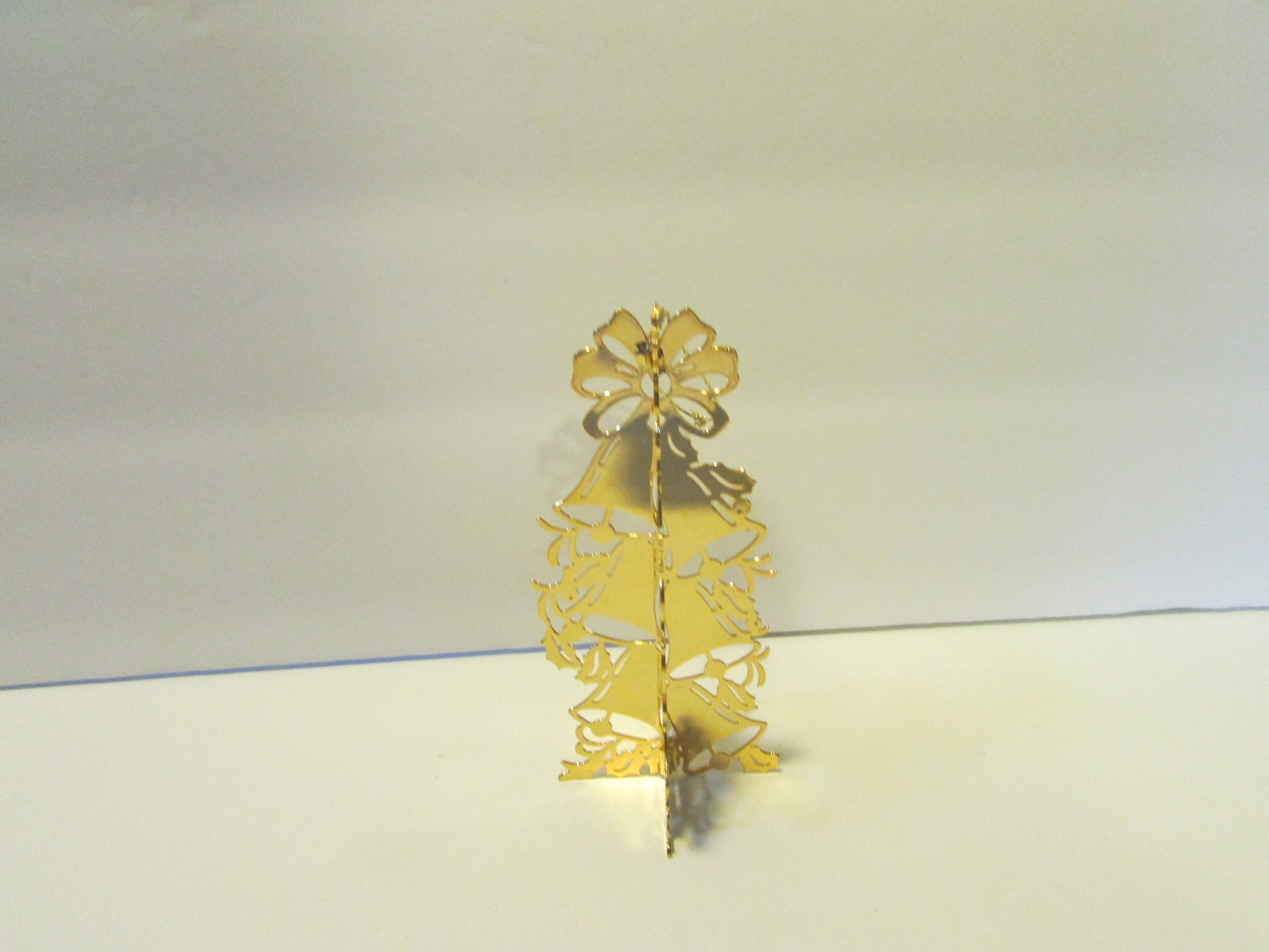 Vintage Danbury Mint Gold Christmas Ornament 1982 Bell Tree