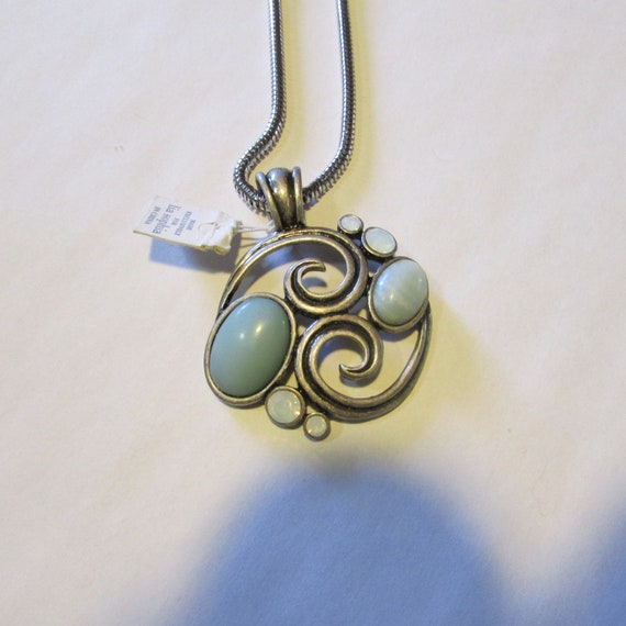 Lia sophia blue stone necklace sale
