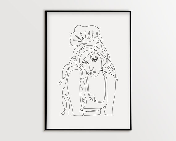Amy Winehouse Portrait Amy Winehouse Art Amy Winehouse - Etsy