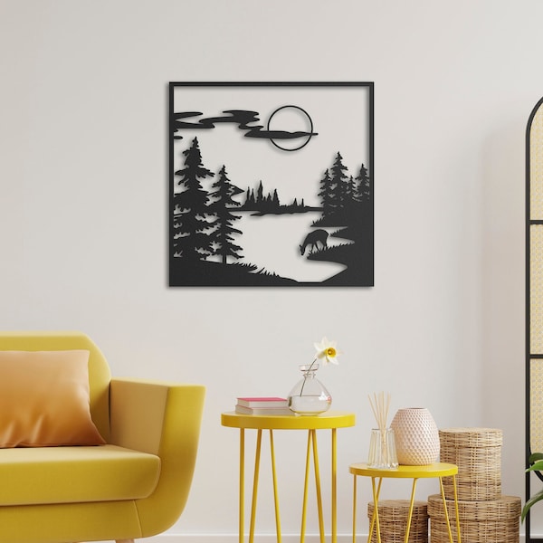 Metal Landscape Art Etsy